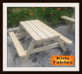 (NEW) Kids Picnic Tables