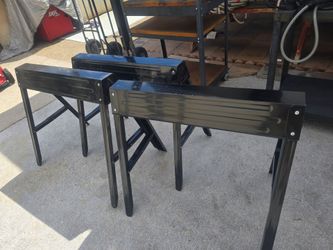 Metal sawhorses
