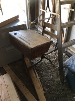 Antique School Desk