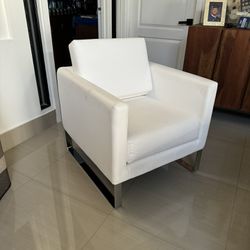 White Accent Chair 