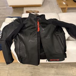 Motorcycle Jacket With Back Protector 
