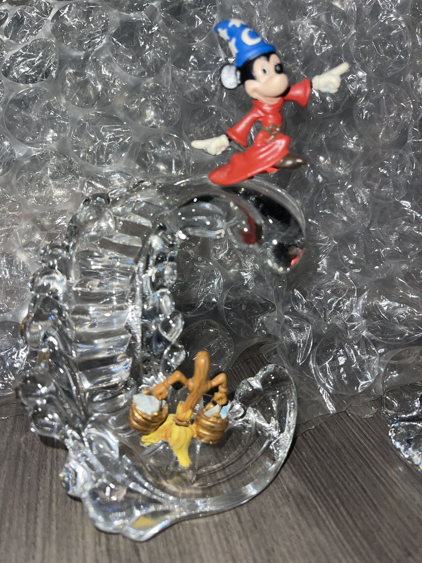 Franklin Mint Crystal Vintage Disney Fantasia Mickey Set Of 7