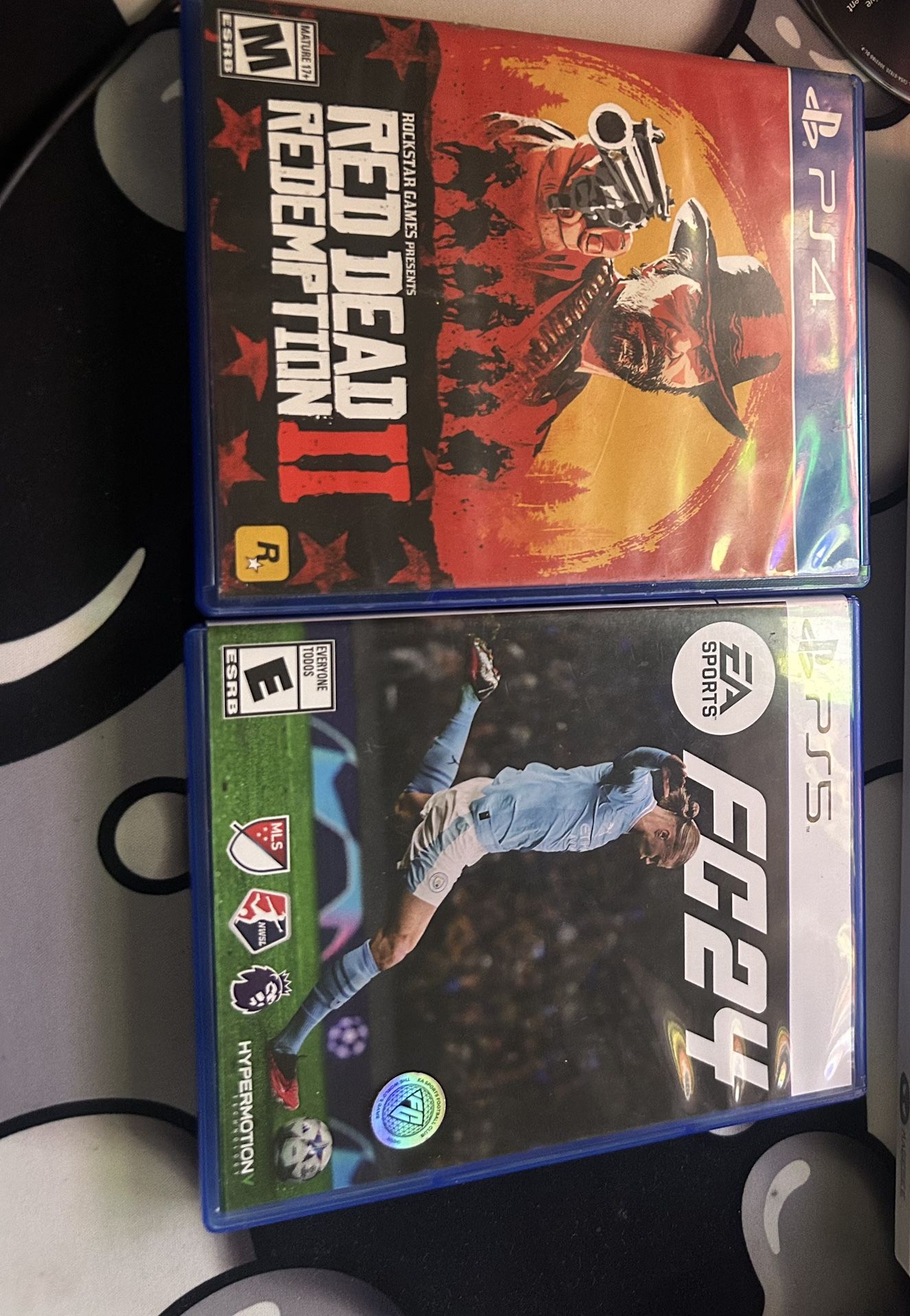 Ps5 4 Games FC24 Read Dead Redemption 2