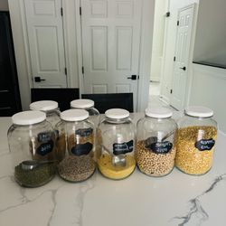 Glass Jars Set 21 Total 