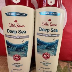 Old Spice Deep Sea Body Wash Exfoliate Cleanse
