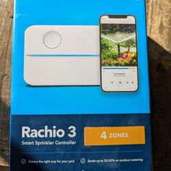 Rachio sprinkler system 4 zones