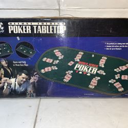 World Series Of Poker Texas Hold’em Deluxe Folding  Poker Tabletop - 66”x33” 