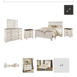 QUEEN BEDSET ASHLEYS 