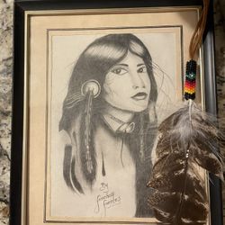 5x7 Print and Feather 