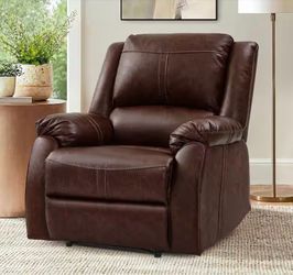 Brown Leather Recliner Chair