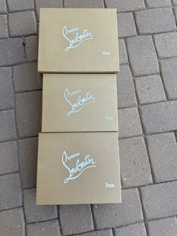 Christian Louboutin Empty Shoe Boxes Set of Shoeboxes
