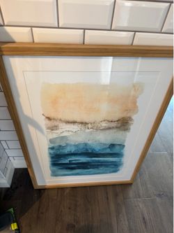 24x36 🌊 COASTAL MODERN FRAMED ART – DESIGNER LOOK FOR LESS 🌊