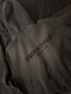 Black men’s essential hoodie, Size L