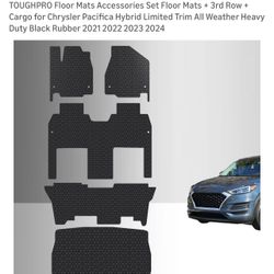 Chrysler Pacifica 2020-2024 after Market Custom Fit  FLOOR MATS 