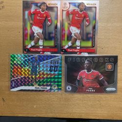 PAUL POGBA 4 CARD LOT 