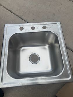 20x20 STAILESS SINGLE SINK NEW