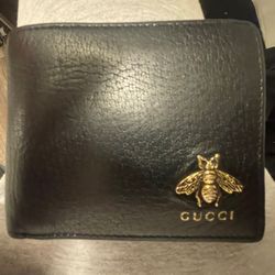 Gucci Wallet Black Leather 