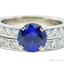 Sapphire Bridal Set. 