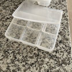 Storage Box With Compartments And Lid