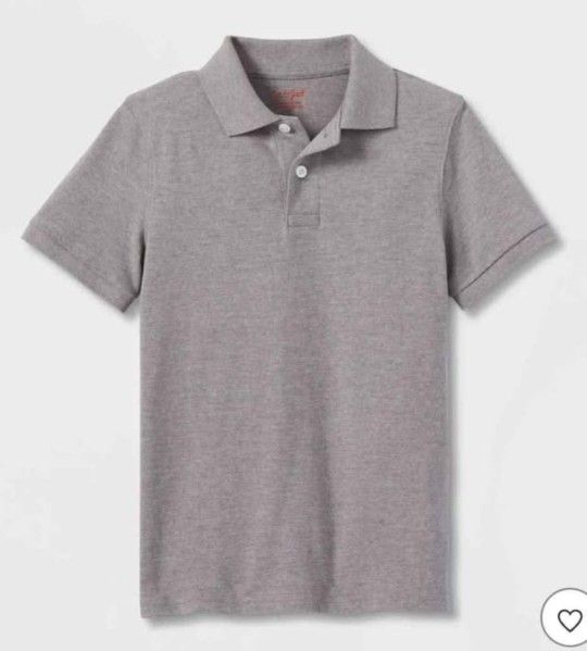 Boys' Short Sleeve Pique Uniform Polo Shirt Sze XL (14)  Cat & Jack