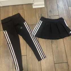 Girls Adidas Leggings And Adidas Skirt Brand New Never Worn