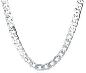 New Solid 925 Sterling Silver Classic 24 Inch Necklace Chain For Men And Women