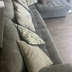Gray Sofa Couch 