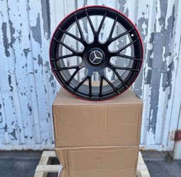 NEW SET 19 INCH MERCEDES BENZ AMG STYLE WHEELS RIMS 19X9.5 +43 (5X112) CB: 66.56