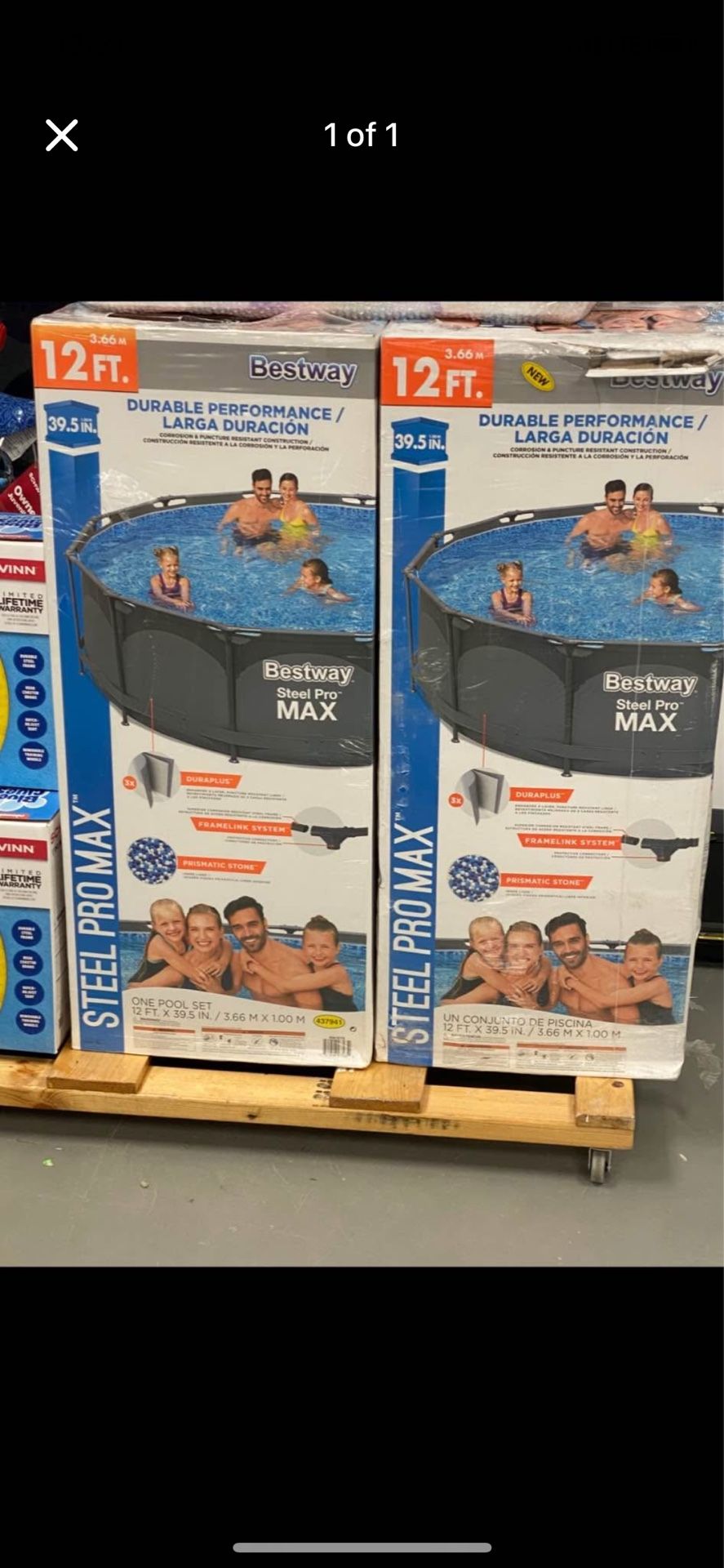 Brand new 12 feet pool with ladder