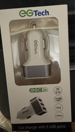 EGTech EGC26 3-Port USB Car Charger