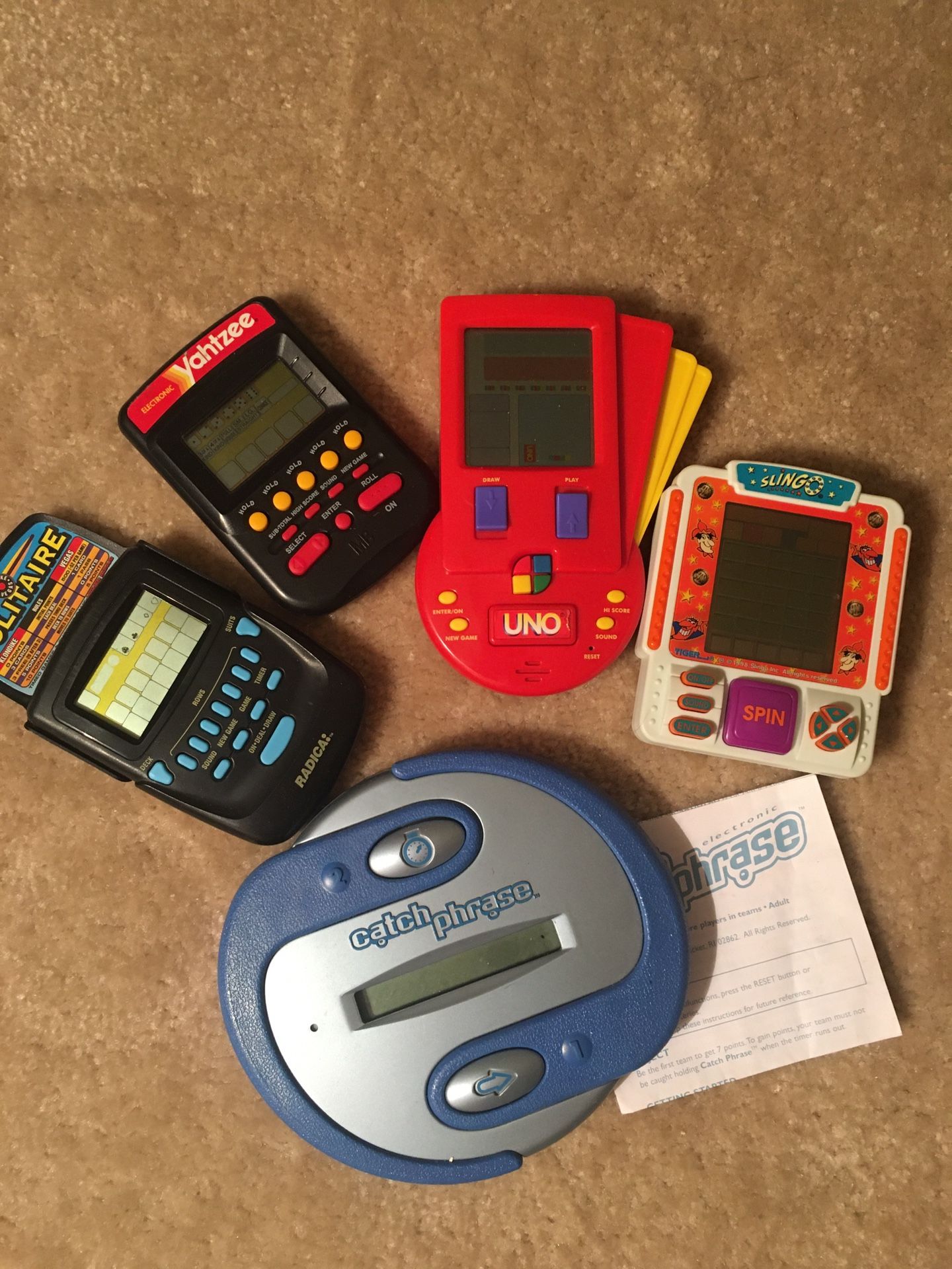 Holiday handheld games