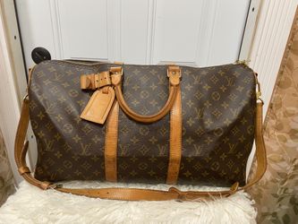 Louis Vuitton KeepAll 50 Bandouliere Traveling Bag