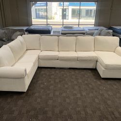 White Cream Sectional 