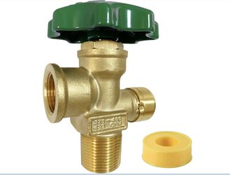 Propane Tank Adapter, 100LB Propane Vapor Tank Service Valve Coupler, Tank Service Valve (POL Connection, 3/4 Male NPT, Heavy Handle) - Fits For Grill