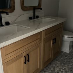 KOHLER Matte Black Widespread Bathroom Faucet – Modern Style