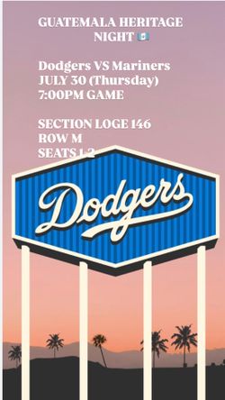 2 DODGERS TICKETS