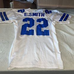 Authentic Emmitt Smith Wilson Dallas Cowboys Jersey Mens 46 White Clean USA 90s