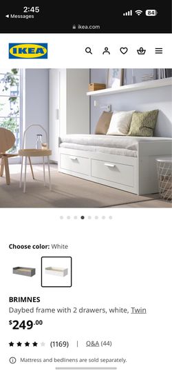 IKEA Conversion bed: Day bed vs Twin bed vs Double Twin vs Queen/King - with 2 drawers