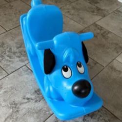 Little Tikes Rockin' Puppy Blue Check More Pictures  12 -36 Months 
