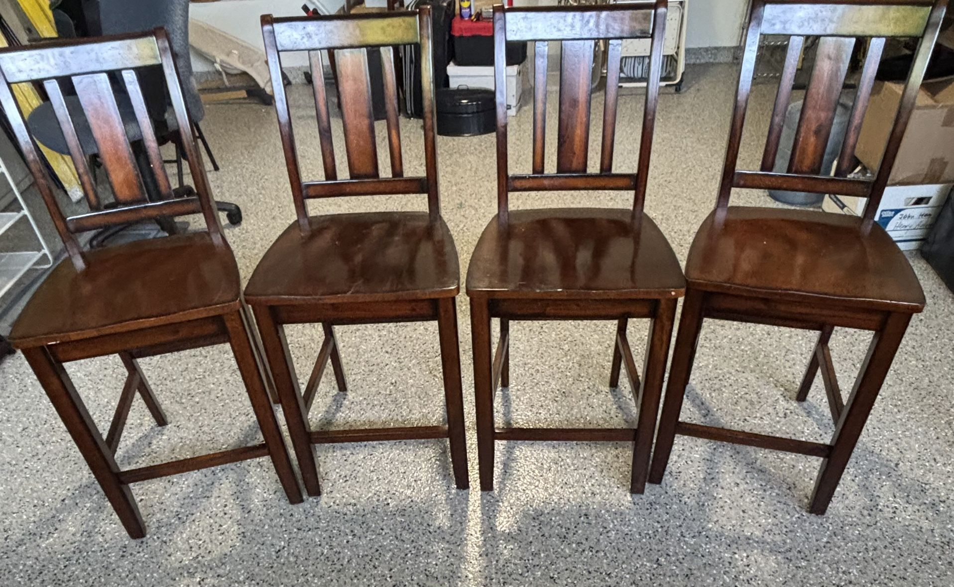 Counter Height Wood Bar Stools