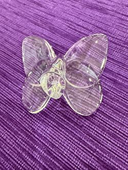 Baccarat France Clear Crystal Lucky Papillon Butterfly Figurine