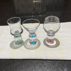 Cordial / liqueur Glasses (set If 3)