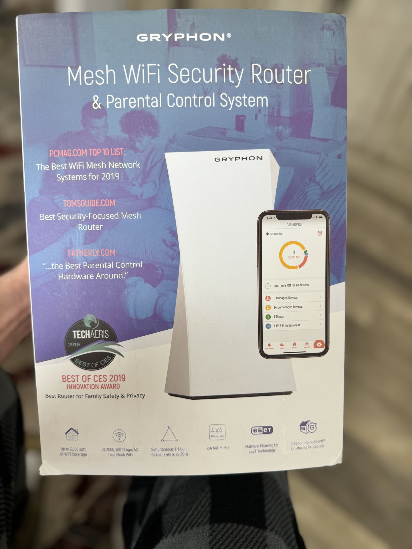 Gryphon Mesh WiFi Security Router