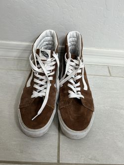 Vans Sk8-Hi Tortoise Shell Brown Suede Size 12