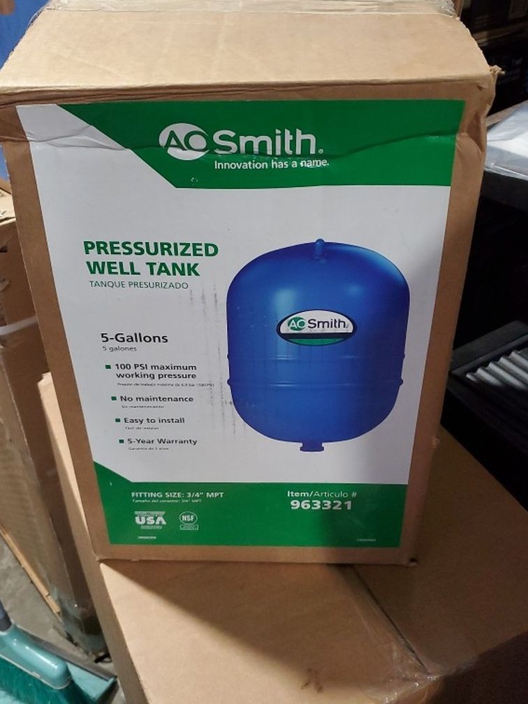 AO.Smith 5 Gallon Water Heater Expansion Tank New