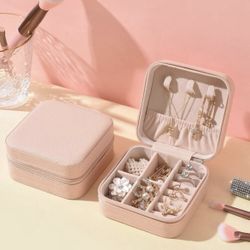 portable jewelry box storage for earrings, necklace, rings, etc 