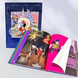 Vintage Walt Disney World 25 Years Hardcover Book Remember The Magic
