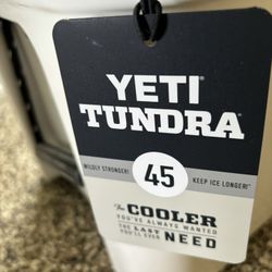 YETI Tundra Jack Daniels cooler box with tray, two T-shirts extra large traveling bag