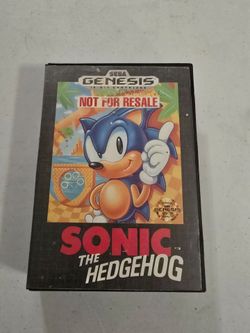 Vintage 1991 Sega Genesis sonic hedgehog