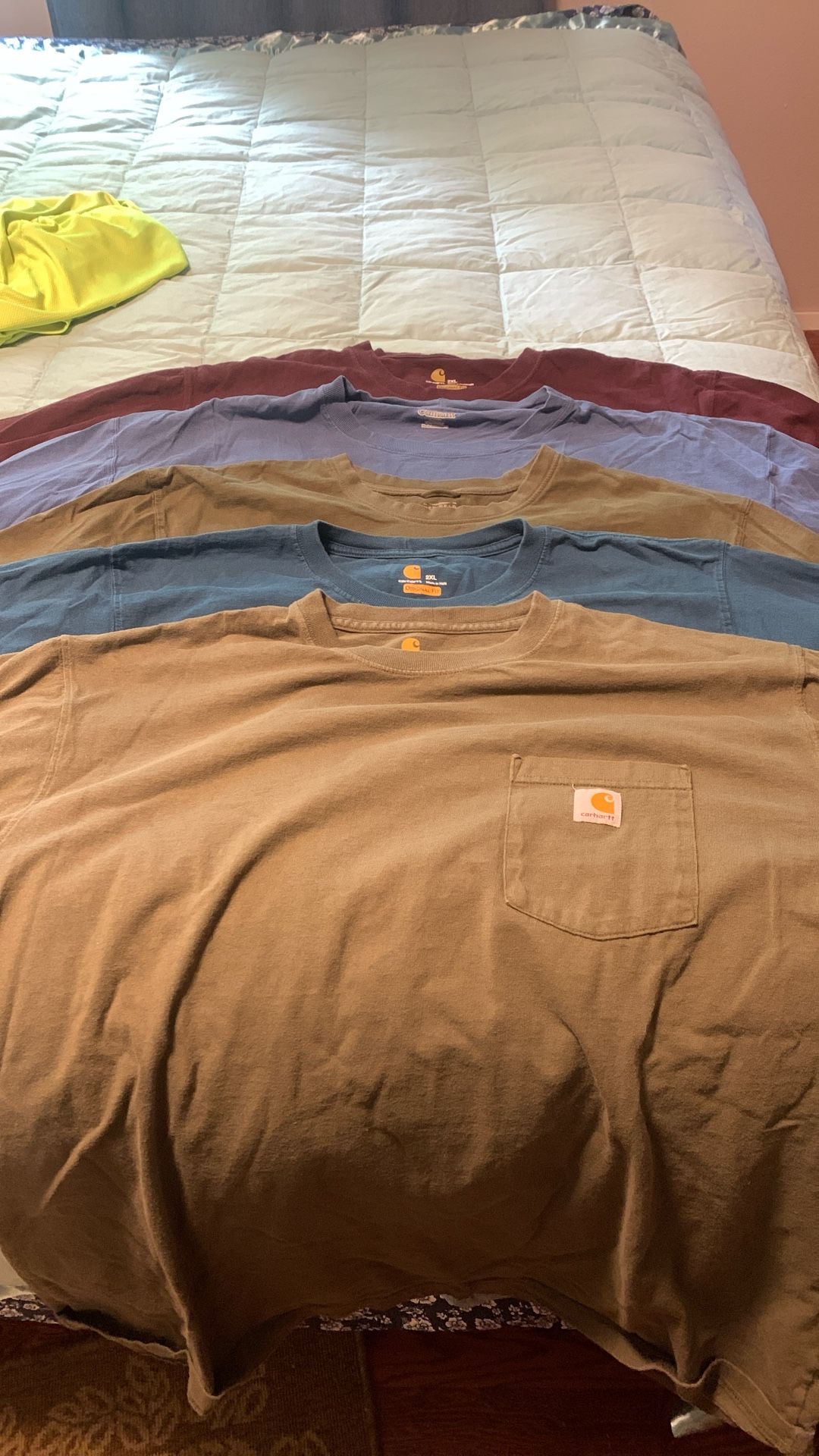 10 Total 5 Carhartt Long Sleeve 5 Carhartt Short Sleeve